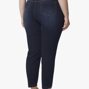 Jones New York Sculpt & Shape Jeans Women 20W Dark Wash Straight Leg Control Top